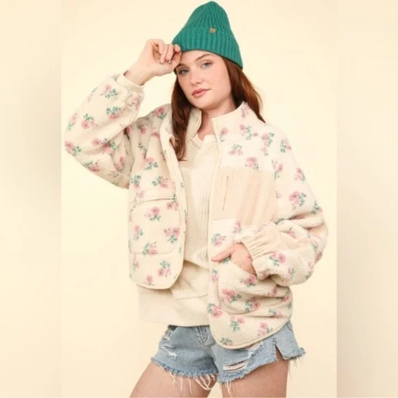 Looks like a Loveshackfancy copy Pink Floral Teddy Jacket - Picture 11 of 11